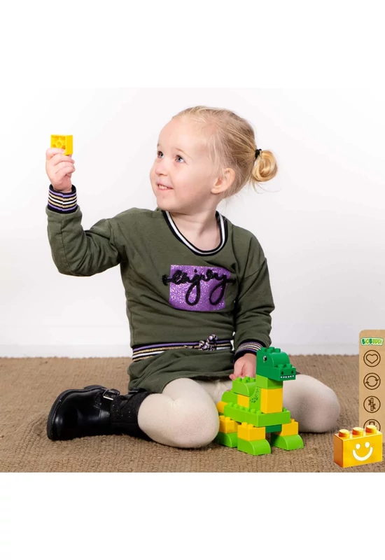 BiOBUDDi® BB-0185 | bio építőjáték | Brontosaurus - 100% kompatibilis minden más kedvelt márkával