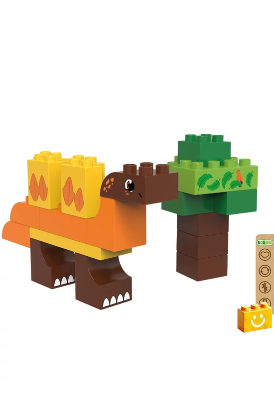 BiOBUDDi® BB-0186 | bio építőjáték | Stegosaurus - 100% kompatibilis minden más kedvelt márkával