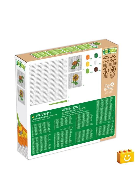 BiOBUDDi® BB-2014 | bio mozaik építőjáték készlet | Napraforgó vagy teknős
