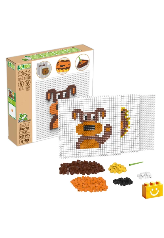 BiOBUDDi® BB-2015 | bio mozaik építőjáték készlet | Oroszlán vagy kutya