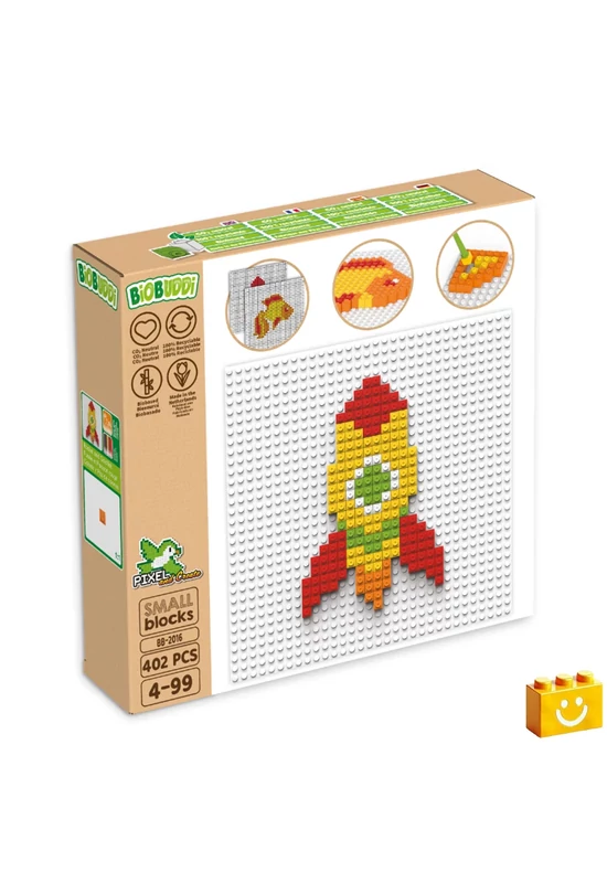BiOBUDDi® BB-2016 | bio mozaik építőjáték készlet | Hal vagy rakéta