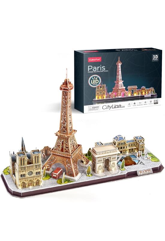 CubicFun 3D puzzle: CityLine Paris - híres épület makettek - Palincs Játék