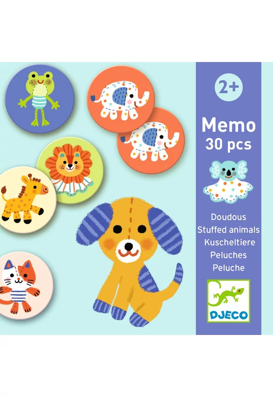 DJECO - Kedvencek memória játék - Memo Stuffed animals