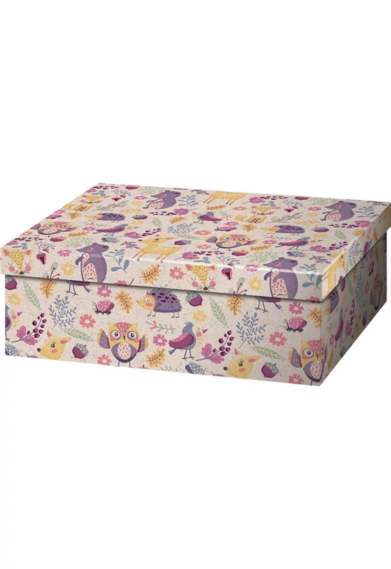 Cardex -  Díszdoboz - Ajándékdoboz - Erdei állatos 44x32x13