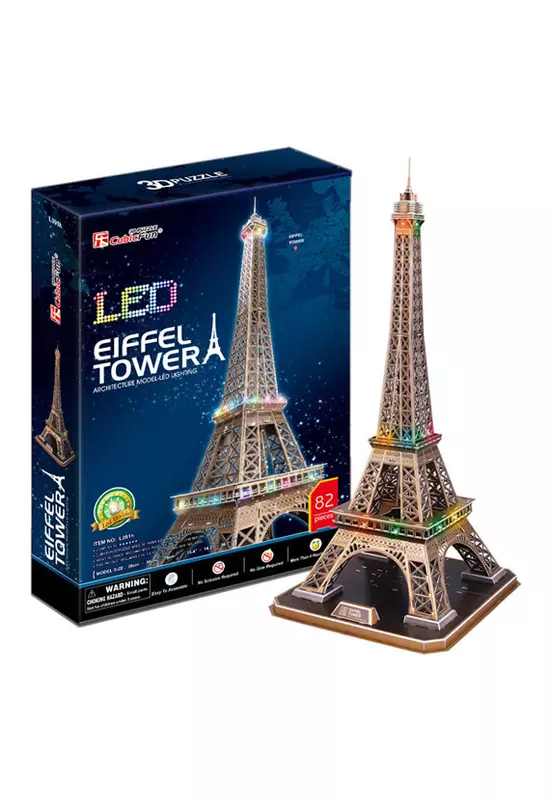 CubicFun - 3D puzzle Eiffel Tower világító - Palincs Játék