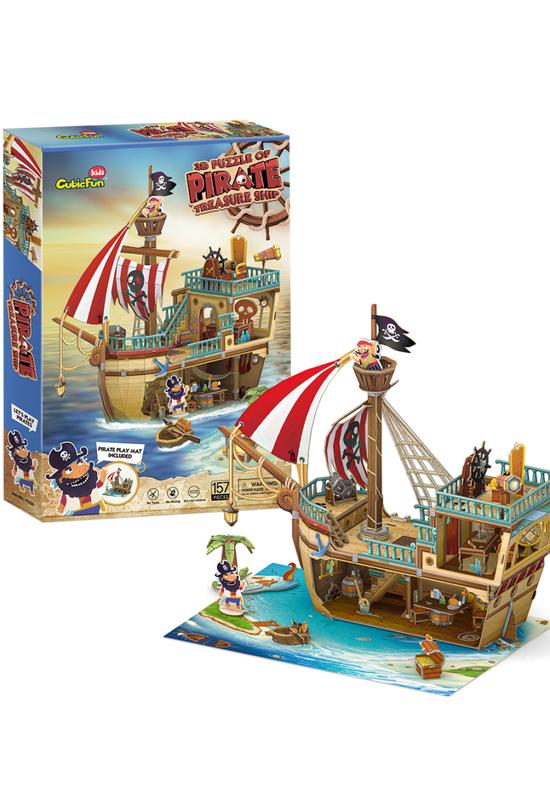CubicFun - 3D puzzle Kalózhajó - Palincs Játék