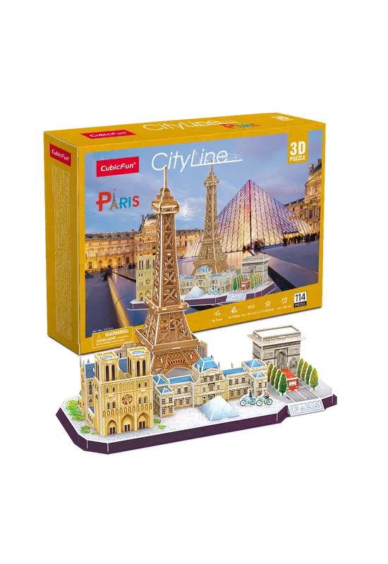 CubicFun 3D puzzle: CityLine Párizs - híres épület makettek