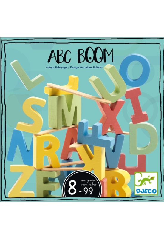 DJECO - ABC Boom - szótorony építő társasjáték