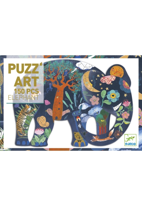 DJECO - Elephant - Elefánt - művész puzzle (150 db)