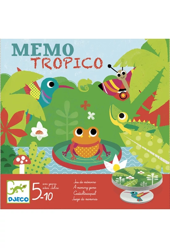 DJECO - Memo Tropico - Esőerdő  - társasjáték