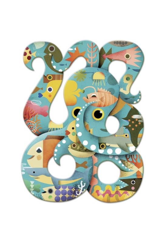 DJECO - Octopus - Polip - művész puzzle