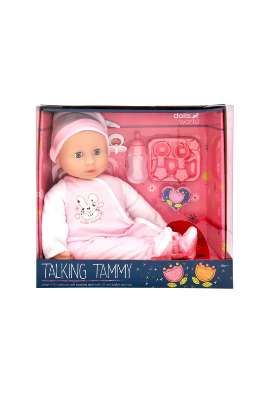 Tammy beszélő játékbaba - kiegészítőkkel - 46 cm.