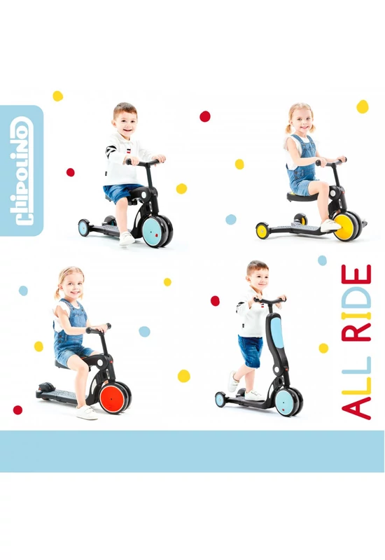 Chipolino All Ride 4 az 1-ben roller - piros