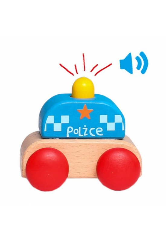 Fa Hangot adó mini rendőrautó 