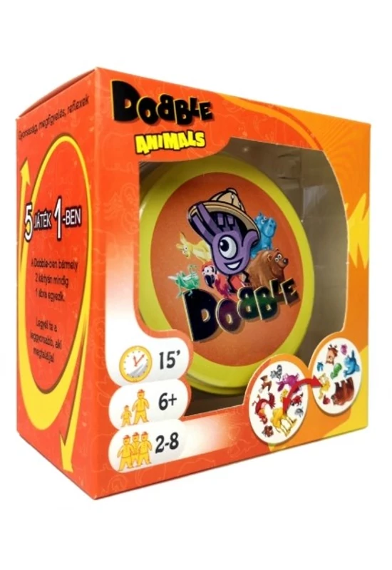 ASMODEE - Dobble: Állatok - párosító társasjáték