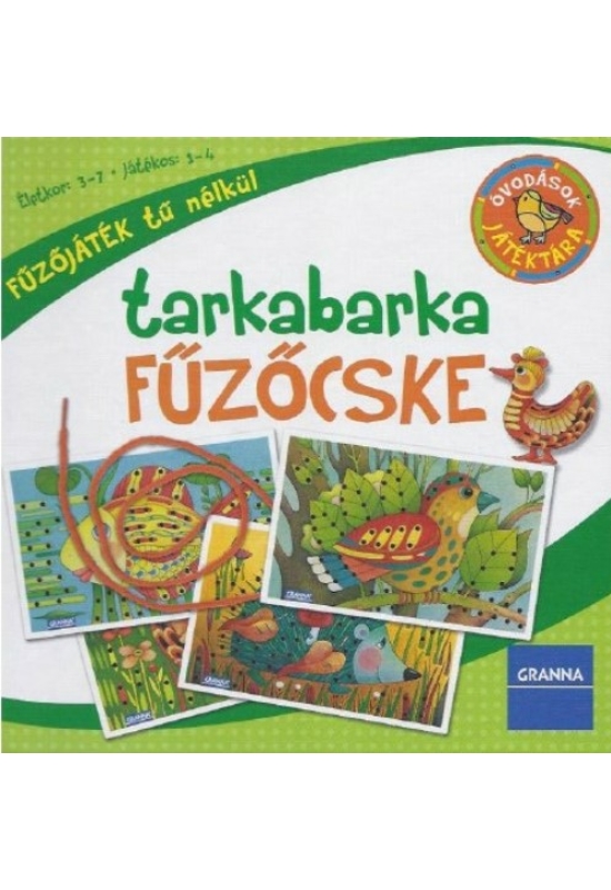 GRANNA - Óvodások játéktára Tarkabarka fűzőcske (Új kiadás) - fűzős játék