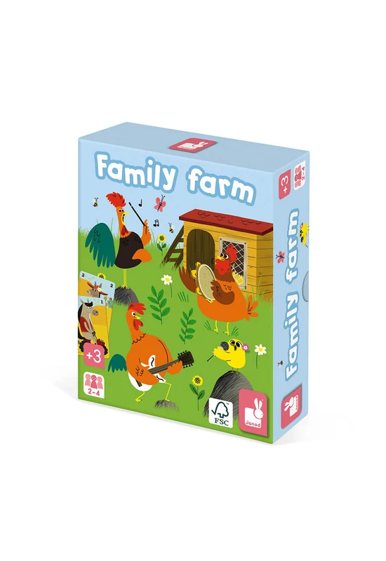 JANOD - Happy Families - Farm család - stratégiai párosító játék