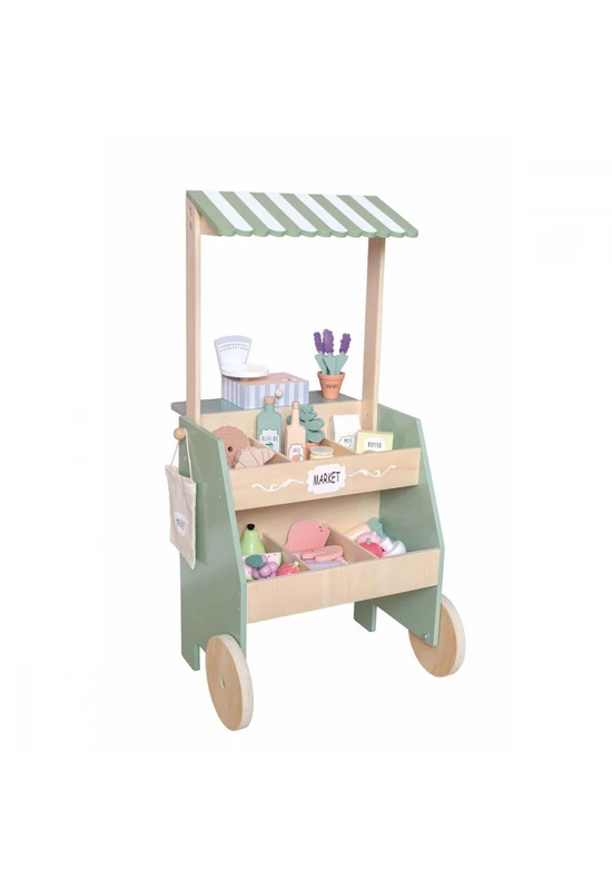 Jabadabado - Piaci stand fából 28 kiegészítővel - Palincs Játék