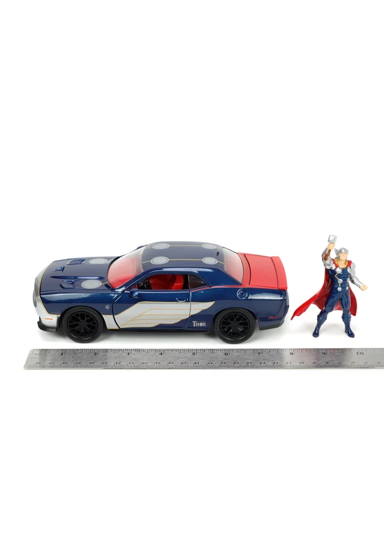 JADA - Marvel - Thor figura és Dodge Challenger autó