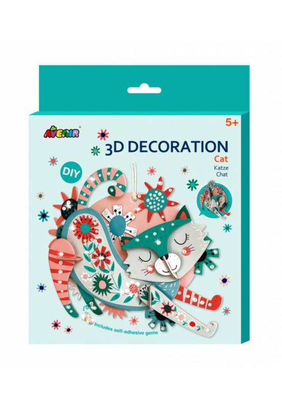 Avenir - 3D dekorációs puzzle - Cica
