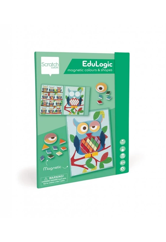 Baglyok - Színek és formák mágneses logikai játék EduLogic - Scratch Europe