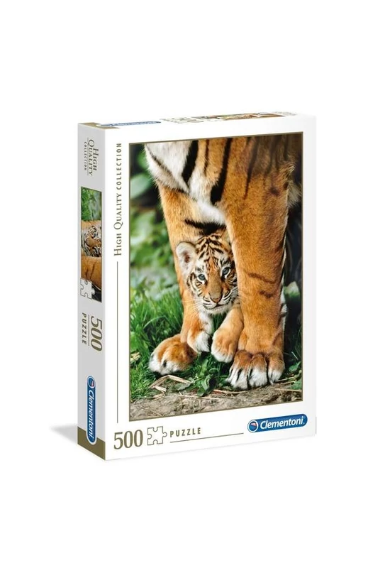 Clementoni - Bengáli kölyöktigris  az anyja lábánál - 500 db-os puzzle (CLE35046)