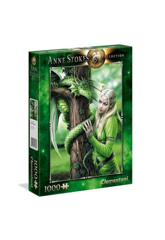 Clementoni - Anne Stokes Collection - Kindred Spirits - Rokon Lelkek - 1000 db-os puzzle (CLE39463)