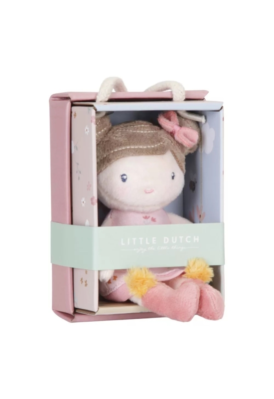 LITTLE DUTCH - Rosa - textilbaba rózsaszín - 10 cm