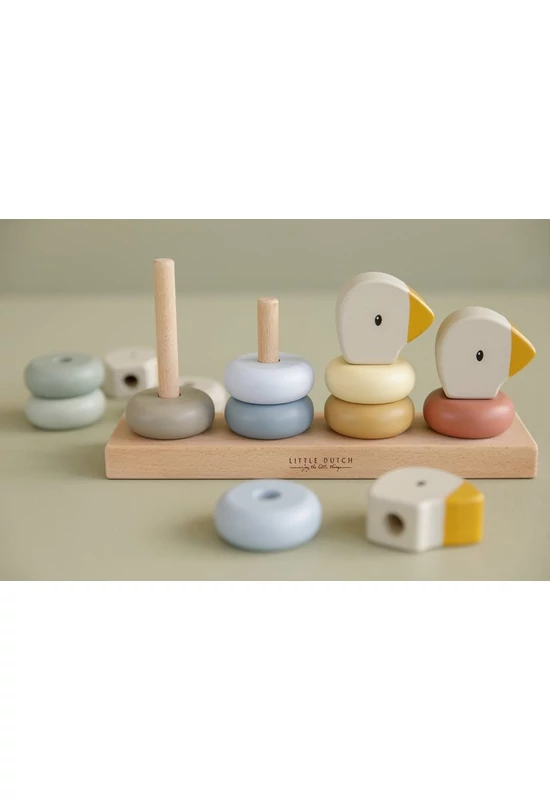 LITTLE DUTCH - Montessori toronyépítő játék - Gúnár 4