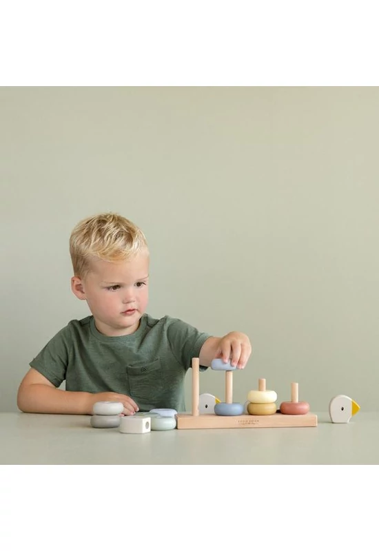 LITTLE DUTCH - Montessori toronyépítő játék - Gúnár 4