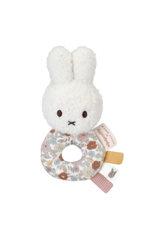 Little Dutch Miffy plüss csörgő – vintage kis virágok