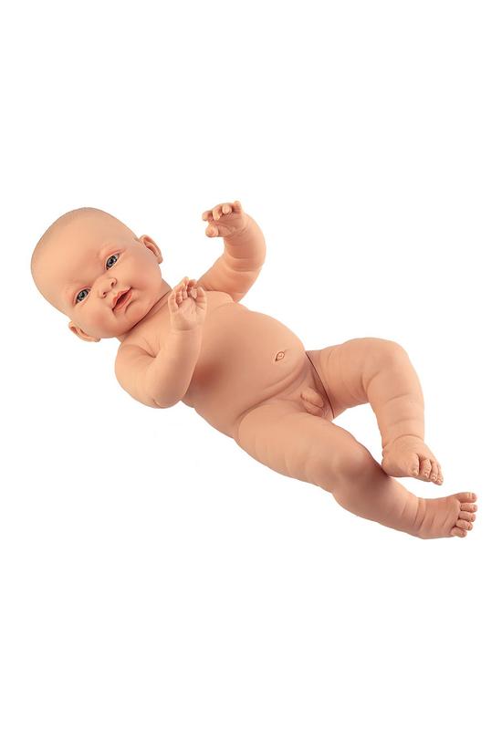 LLORENS - Hugo - újszülött kisfiú játékbaba ruha nélkül - 45 cm