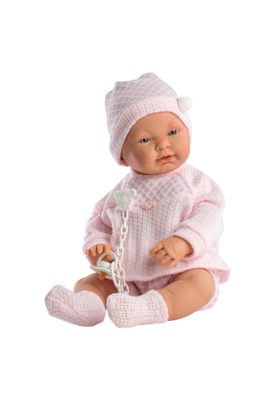LLORENS - Sofia - csecsemő kislány játékbaba pizsamában - 45 cm