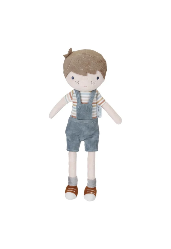 LITTLE DUTCH - Jim, kék ruhában - textilbaba  - 50 cm