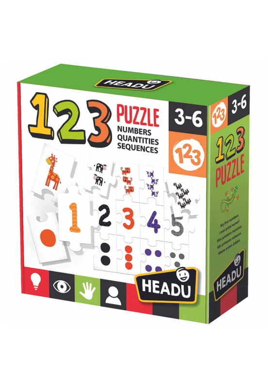 HEADU - Számok - logikai puzzle, párosító játék