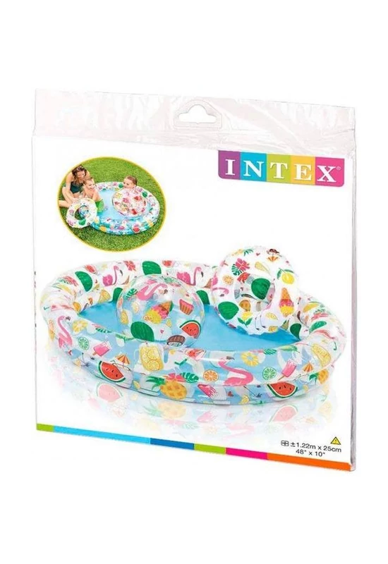 Intex: Gyümölcsös gyermek medence szett - 122 x 26 cm