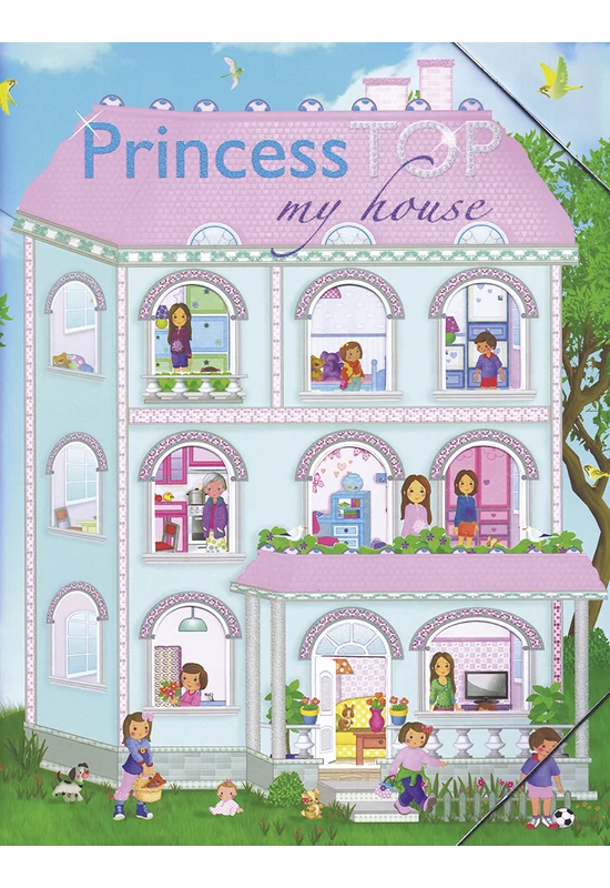 Princess TOP - My House (blue) - matricásfüzet