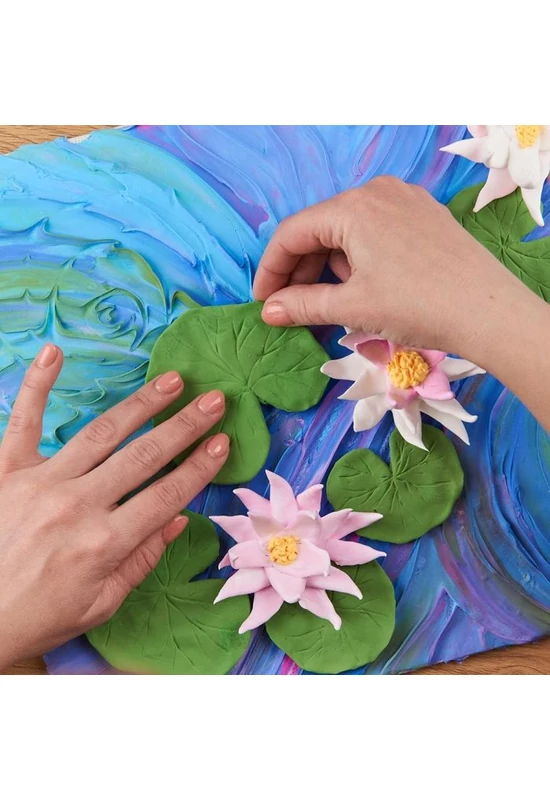 Sensory art - Gyurma művészet - Claude Monet - Tavirózsa