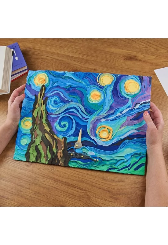 Sensory art - Gyurma művészet -Vincent van Gogh - Csillagos éjszaka