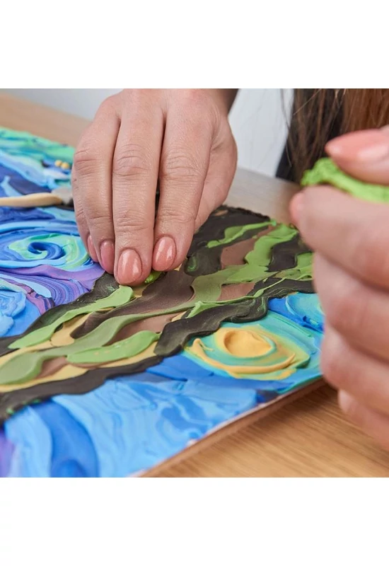 Sensory art - Gyurma művészet -Vincent van Gogh - Csillagos éjszaka
