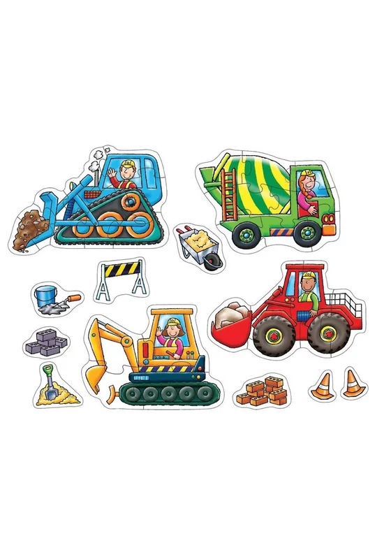 ORCHARD TOYS - Munkagépek puzzle (Big Wheels)