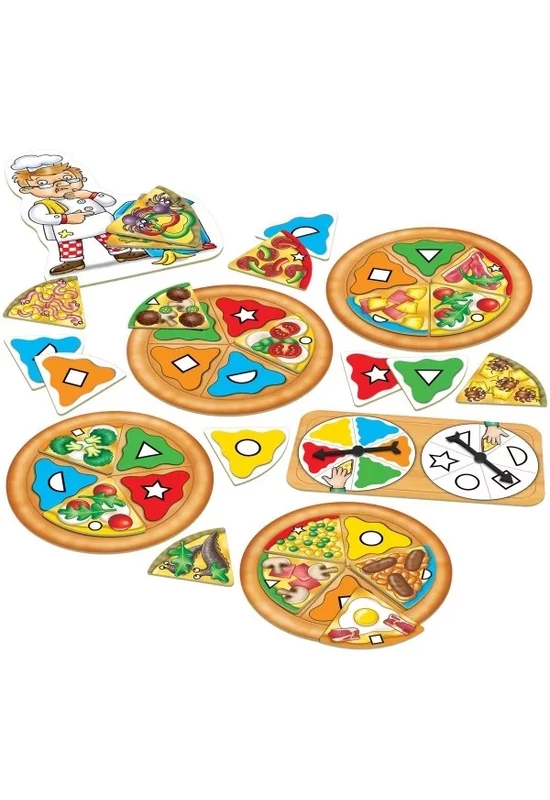 ORCHARD TOYS - Pizza, pizza! társasjáték - szín- és formafelismerés