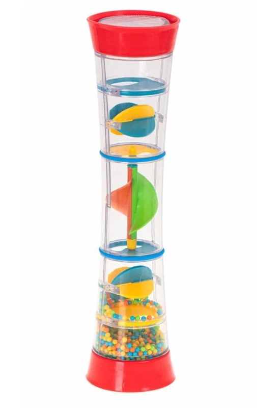 Színes esőbot csörgő - bébijáték, 31 cm