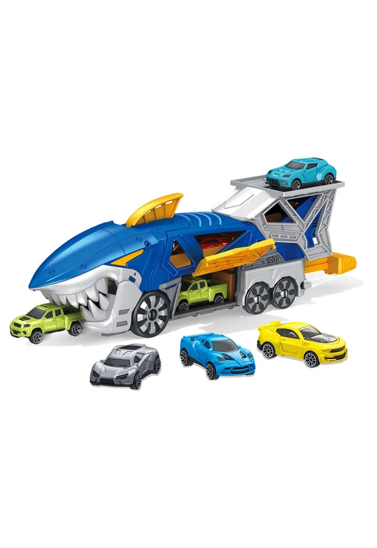 Shark Catapult - Cápás autókilövő - 2 autóval