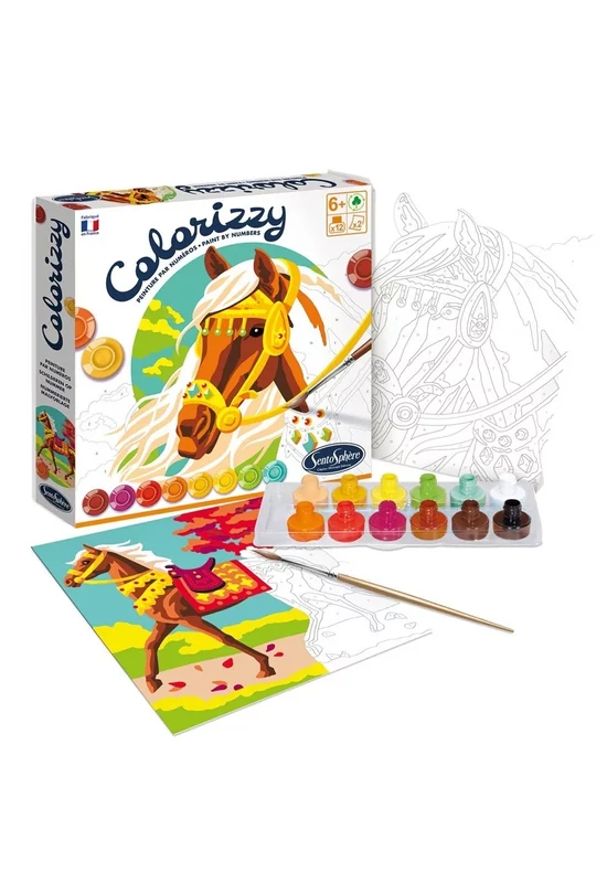 Sentosphere - Colorizzy számos kifestő - lovak - festőkészlet