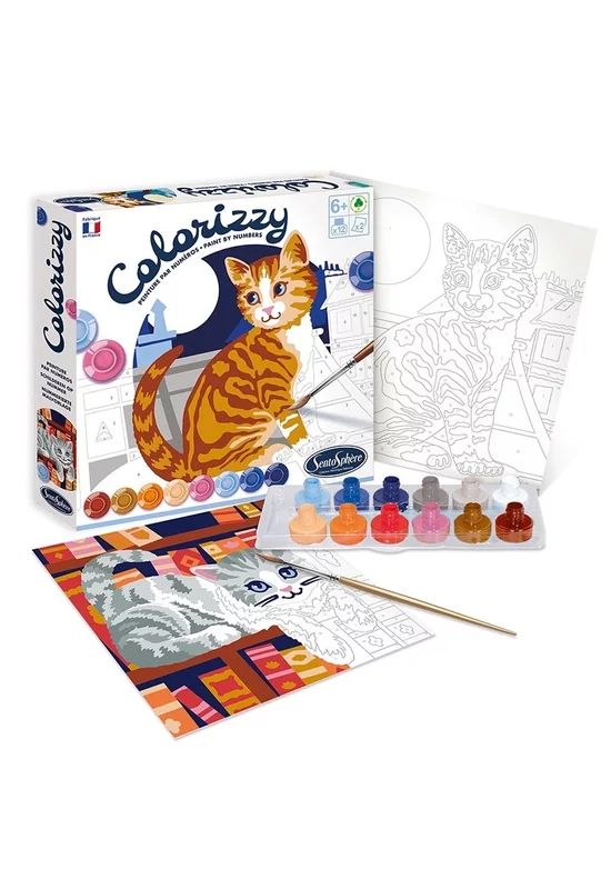 Sentosphere - Colorizzy Számos kifestő - macskák - festőkészlet