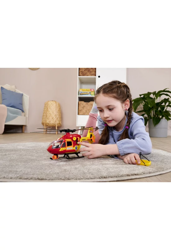 Dickie - Mentő Helicopter - 36cm - hangot és fényt adó, nyitható ajtók és csomagtér