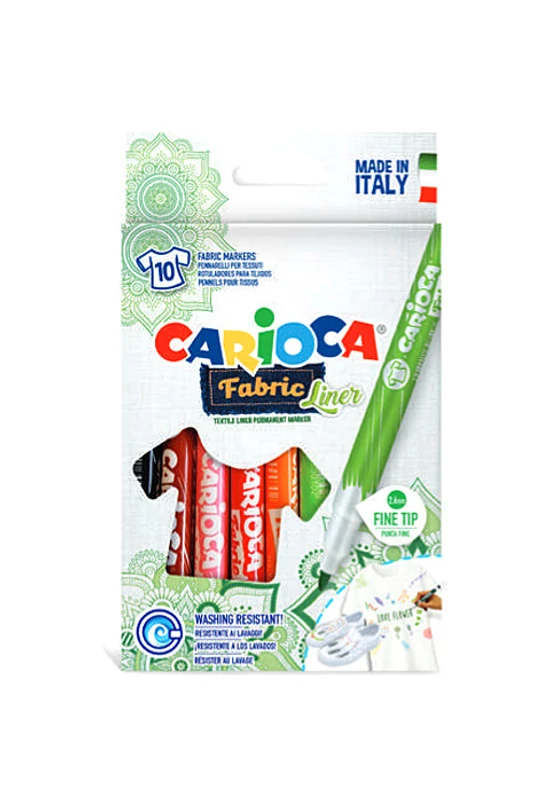 CARIOCA - Fabric Liner - textilfilc szett - 10 db-os