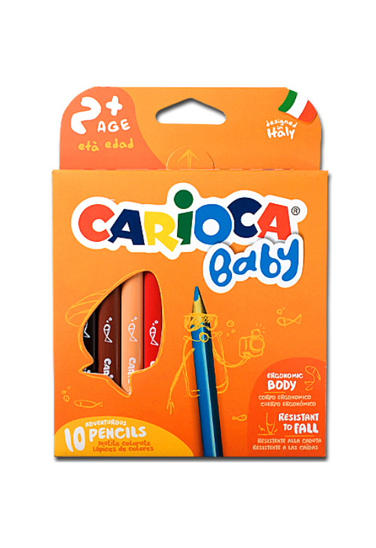 CARIOCA - bébi színes ceruza készlet - 10 db-os