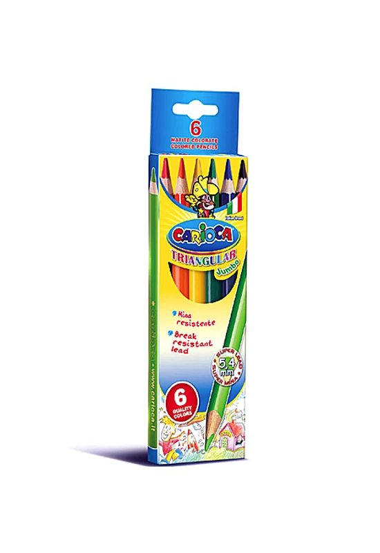 CARIOCA - Jumbo - színes ceruza készlet - 6 db-os